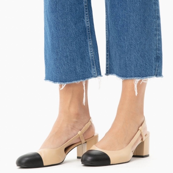 Tuckernuck French Sole Baton Heels Slingback New in Box - Picture 7 of 15